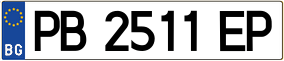 Trailer License Plate